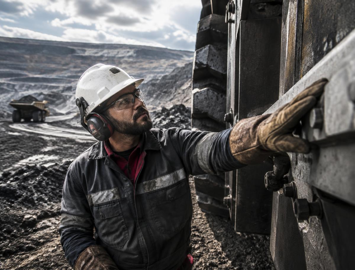 Aplicação de EPI em mineração
